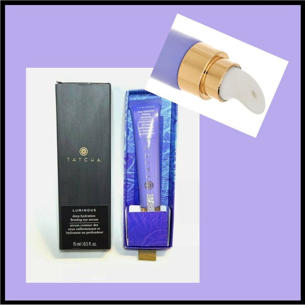 TATCHA LUMINOUS DEEP HYDRATION FIRMING EYE SERUM 0.5 OZ NIB SEALED